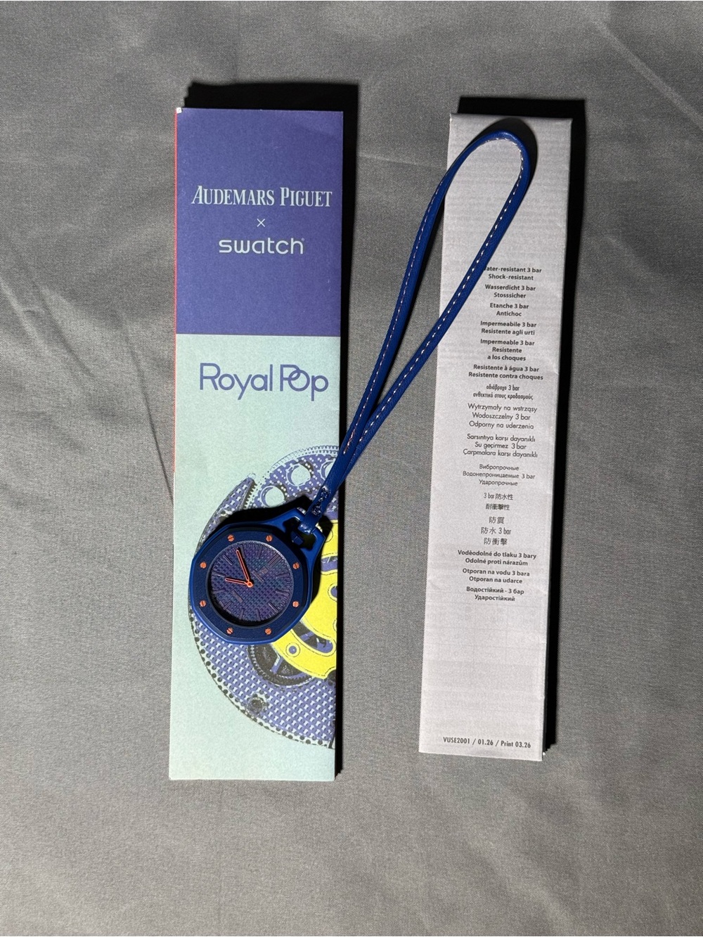 Others Follow Blue and Orange Royal Pop Clip Wristband